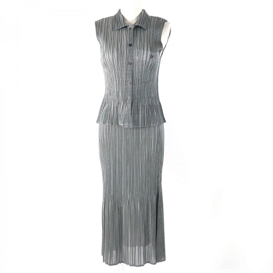 PLEATS PLEASE setup PP22-JE851 PP22-JG855 Main: 100% polyester gray Women Used Authentic