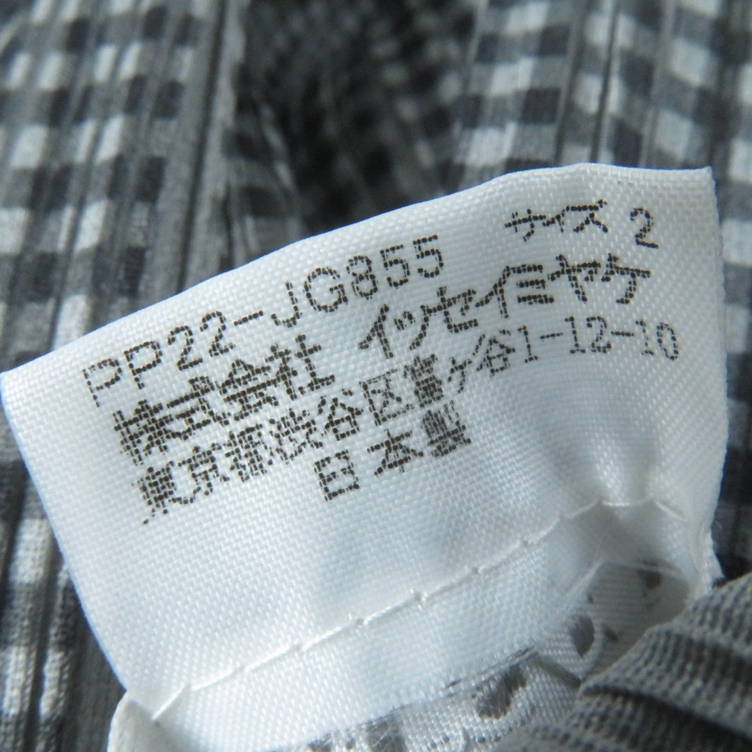 PLEATS PLEASE setup PP22-JE851 PP22-JG855 Main: 100% polyester gray Women Used Authentic