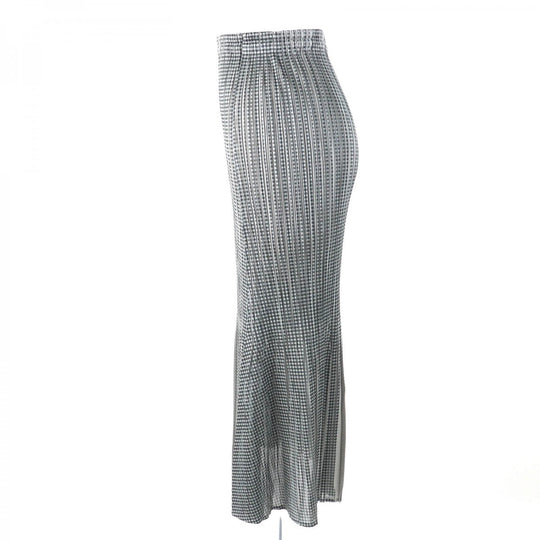 PLEATS PLEASE setup PP22-JE851 PP22-JG855 Main: 100% polyester gray Women Used Authentic