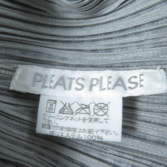 PLEATS PLEASE setup PP22-JE851 PP22-JG855 Main: 100% polyester gray Women Used Authentic