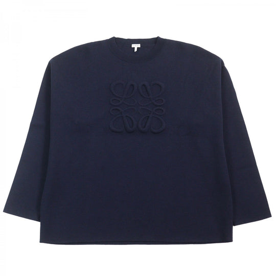 LOEWE knit H526Y14KEE Main: 92% wool, Main: 7% polyamide, Main: 1% elastane Navy mens XL Used Authentic