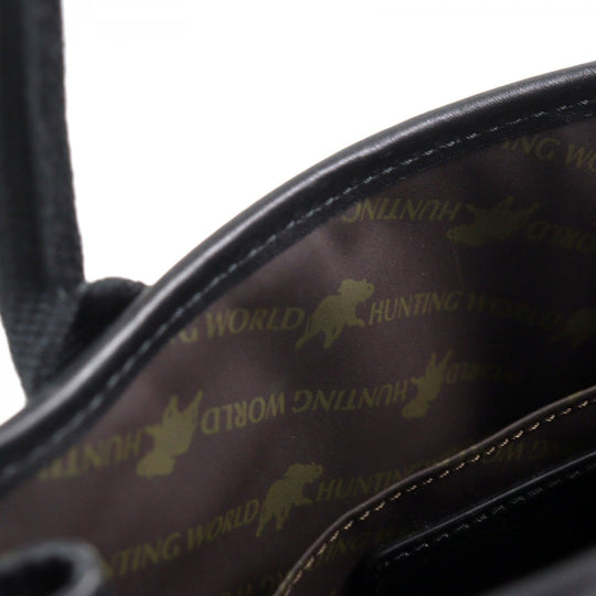 HUNTING WORLD Handbag Main: Canvas, Part: Leather black Safari Today mens Used Authentic