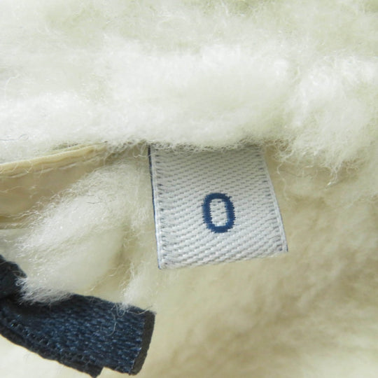 MONCLER Down jacket Main: 100% nylon, Lining: 100% nylon, Part: Mouton, Part: Sheepskin, Filling: 90% down Ivory ILAY Women Used Authentic