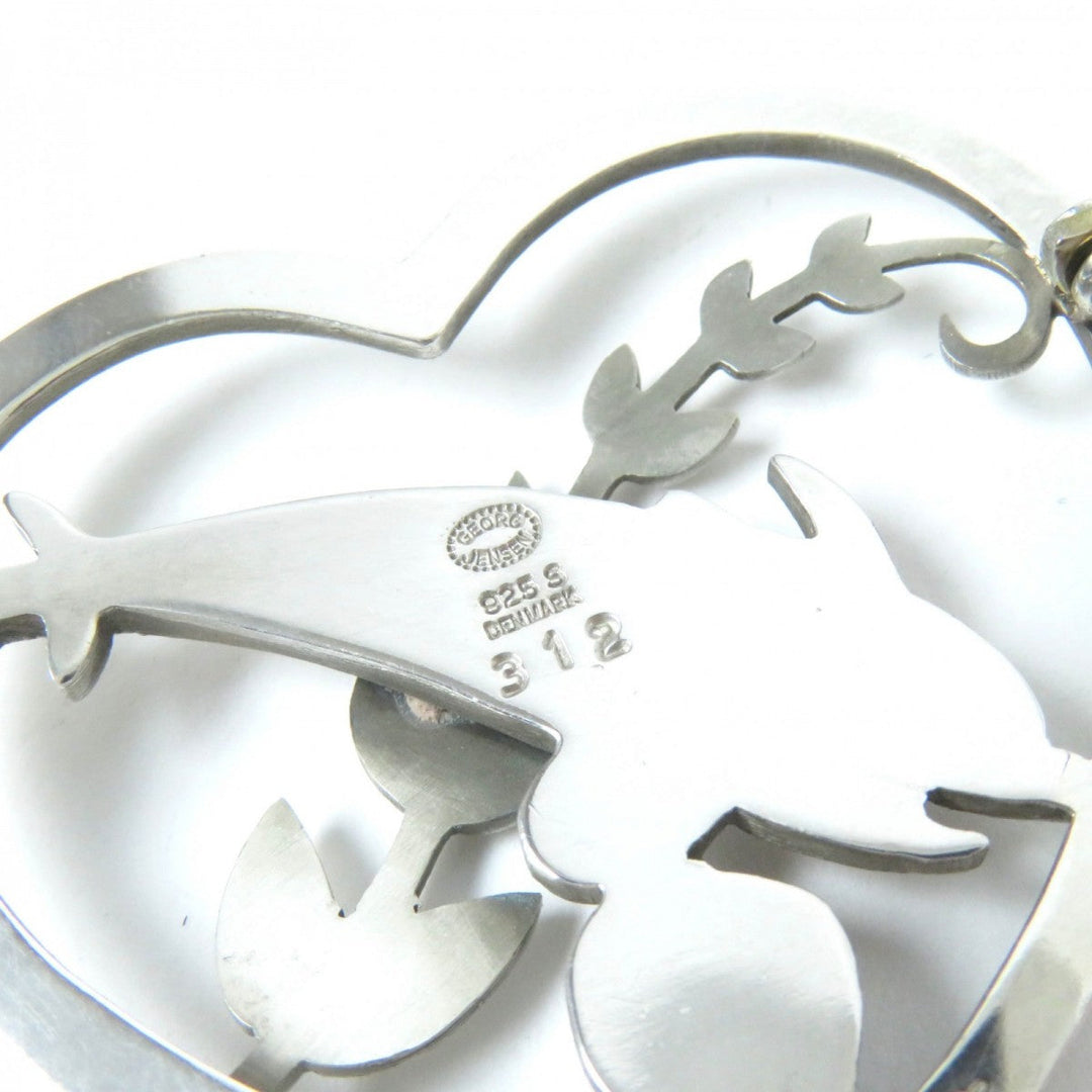 Georg Jensen Brooch 312 Main�FSV925 Silver Women Used Authentic