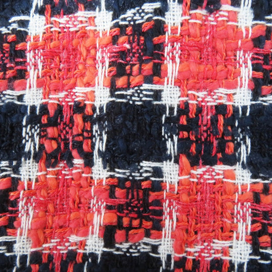 Drawer blouse 6521-299-0493 Main: 48% cotton, 15% rayon, 13% linen, 9% acrylic, 8% silk Red Navy Black White Women 36 Used Authentic