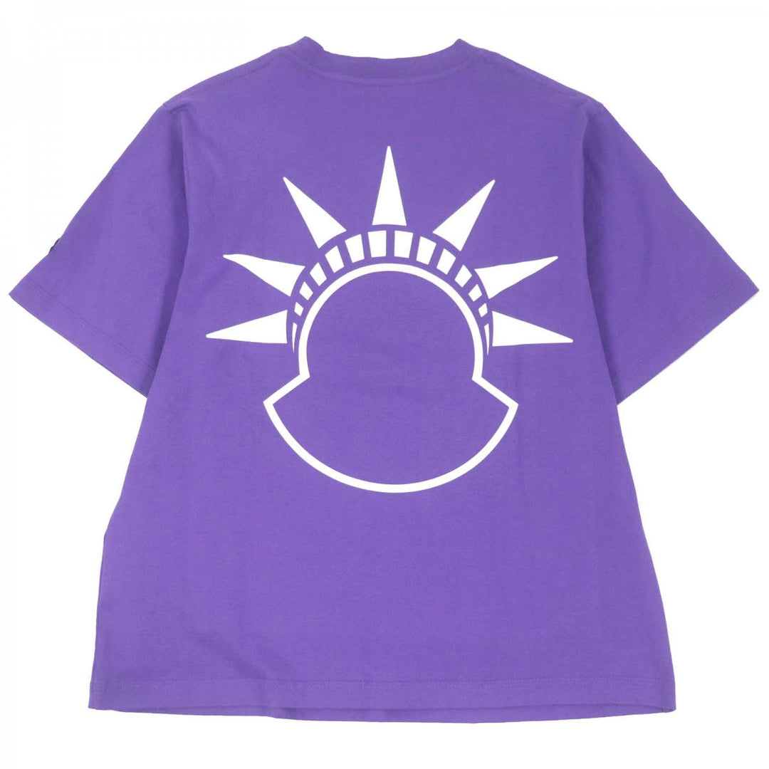 MONCLER GENIUS 2 Short sleeve T-shirt Main: 100% cotton purple mens XS Used Authentic