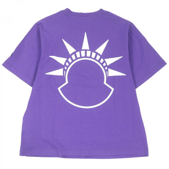 MONCLER GENIUS 2 Short sleeve T-shirt Main: 100% cotton purple mens XS Used Authentic