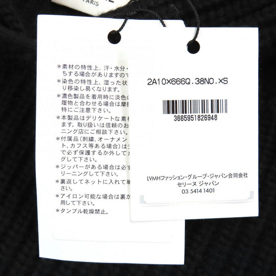 CELINE Hoodie 2A10X66Q Main: 100% wool black mens XS Used Authentic