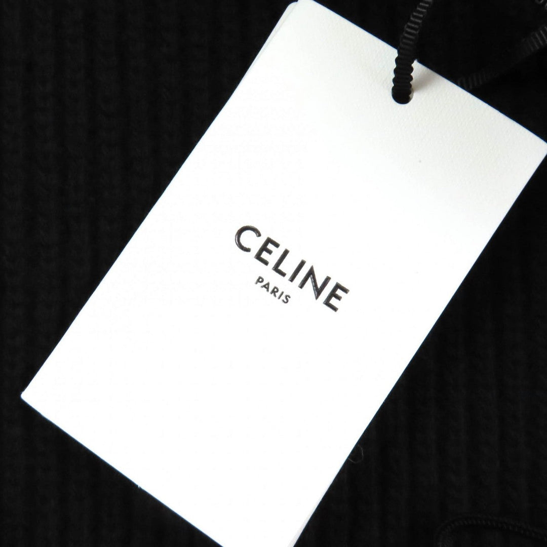 CELINE Hoodie 2A10X66Q Main: 100% wool black mens XS Used Authentic