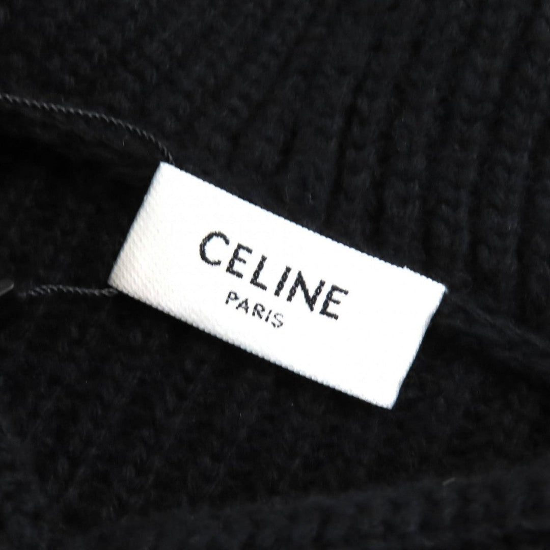 CELINE Hoodie 2A10X66Q Main: 100% wool black mens XS Used Authentic