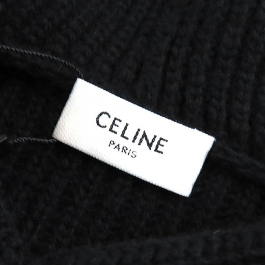 CELINE Hoodie 2A10X66Q Main: 100% wool black mens XS Used Authentic