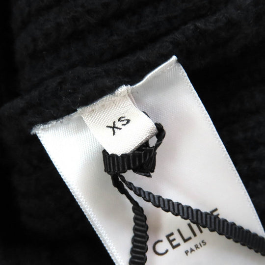 CELINE Hoodie 2A10X66Q Main: 100% wool black mens XS Used Authentic