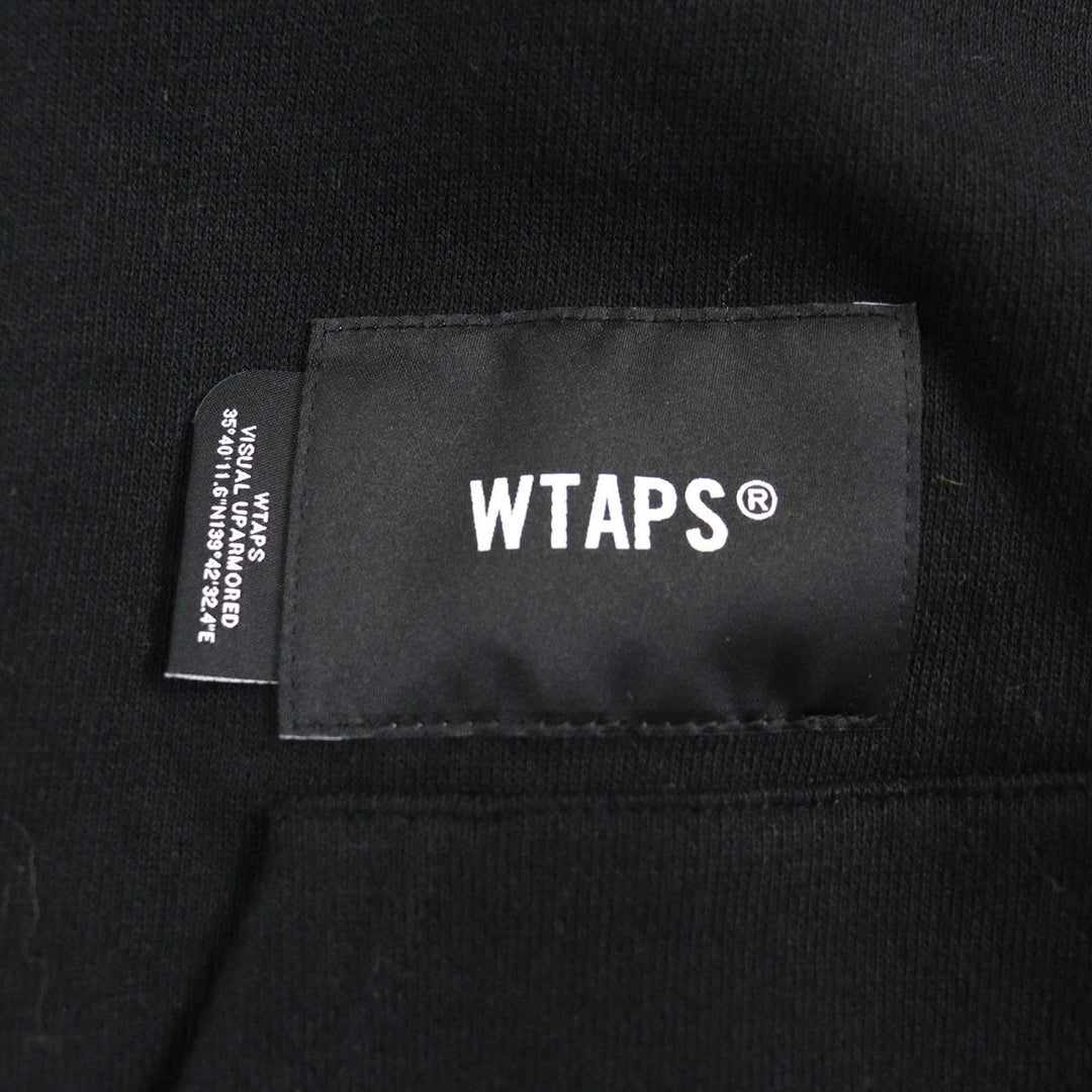 WTAPS Hoodie 222ATDT-HPM01S Main: 100% cotton black CRST HOODY mens Used Authentic