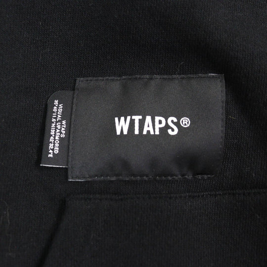 WTAPS Hoodie 222ATDT-HPM01S Main: 100% cotton black CRST HOODY mens Used Authentic