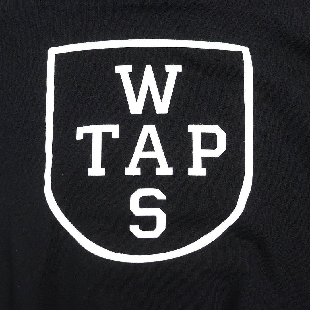 WTAPS Hoodie 222ATDT-HPM01S Main: 100% cotton black CRST HOODY mens Used Authentic