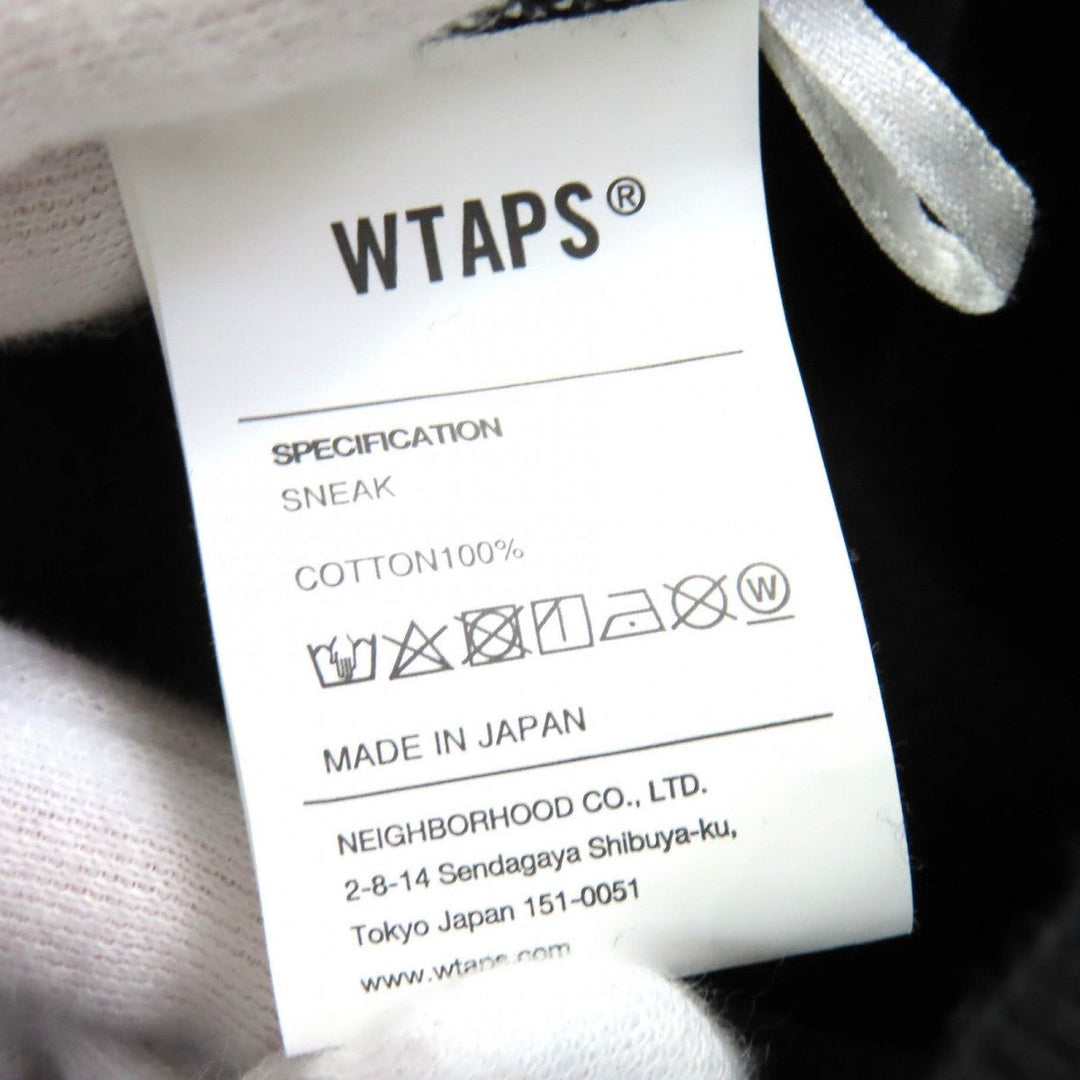 WTAPS Hoodie 222ATDT-HPM01S Main: 100% cotton black CRST HOODY mens Used Authentic
