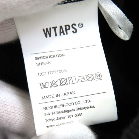 WTAPS Hoodie 222ATDT-HPM01S Main: 100% cotton black CRST HOODY mens Used Authentic