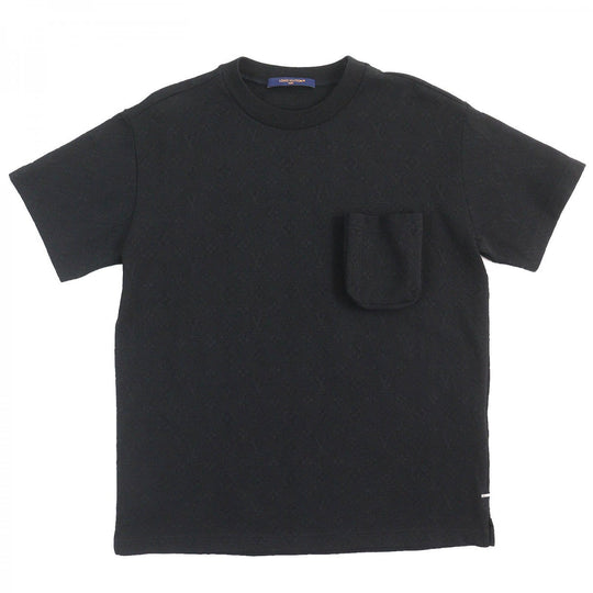 LOUIS VUITTON Short sleeve T-shirt HIY49W Main: 100% cotton black mens S Used Authentic