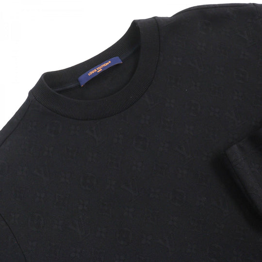 LOUIS VUITTON Short sleeve T-shirt HIY49W Main: 100% cotton black mens S Used Authentic