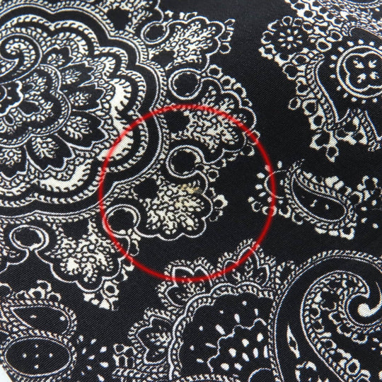 SAINT LAURENT PARIS Long sleeve shirt 515299 Main: 100% silk Black White mens 37 Used Authentic