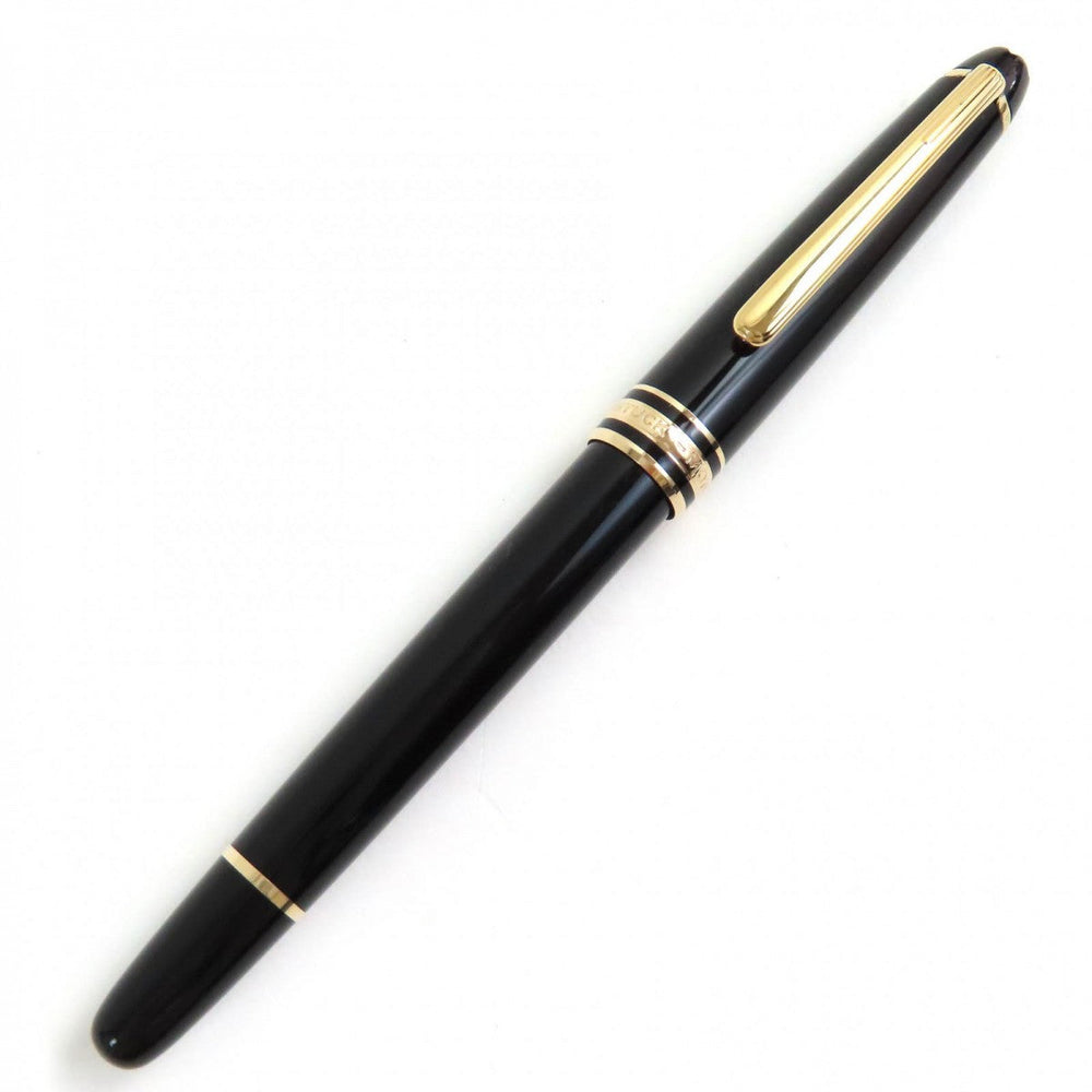 MONTBLANC Ballpoint pen Resin, Gold Plated black Meisterstck Classic mens Used Authentic