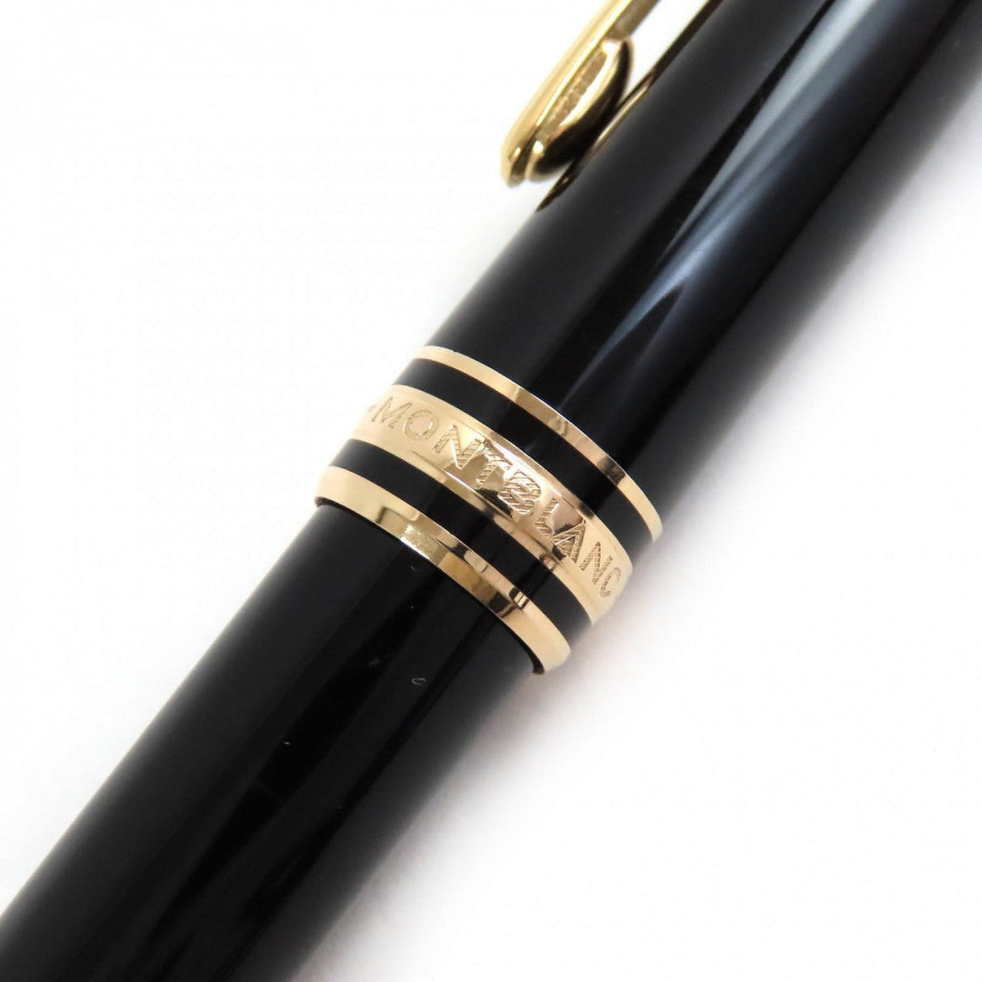 MONTBLANC Ballpoint pen Resin, Gold Plated black Meisterstck Classic mens Used Authentic