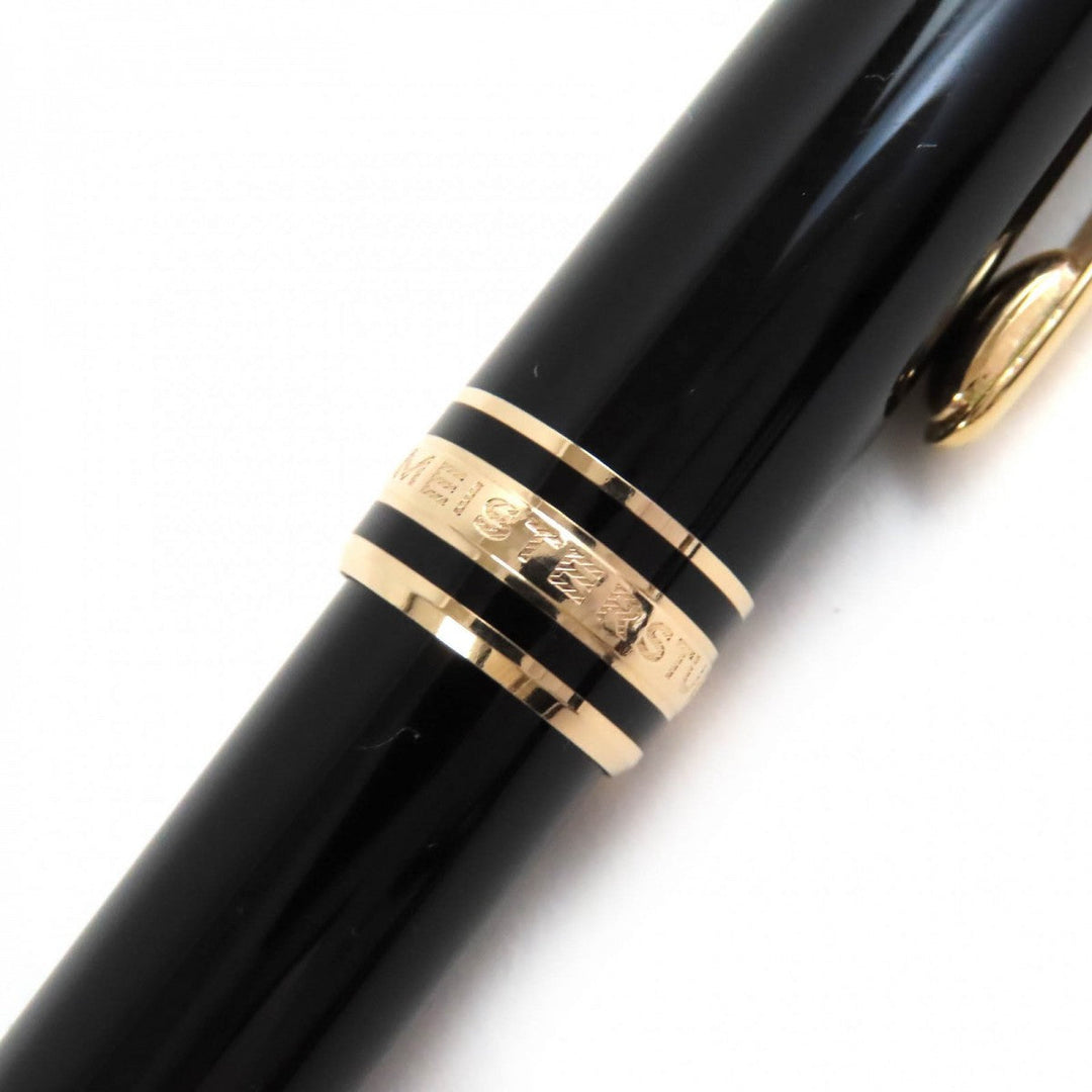 MONTBLANC Ballpoint pen Resin, Gold Plated black Meisterstck Classic mens Used Authentic