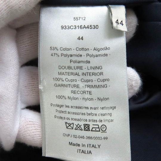 Dior HOMME Jacket 933C316A4530 Outer: 53% cotton, Outer: 47% nylon, Lining: 100% cupra, Part: 100% nylon Navy mens 44 Used Authentic
