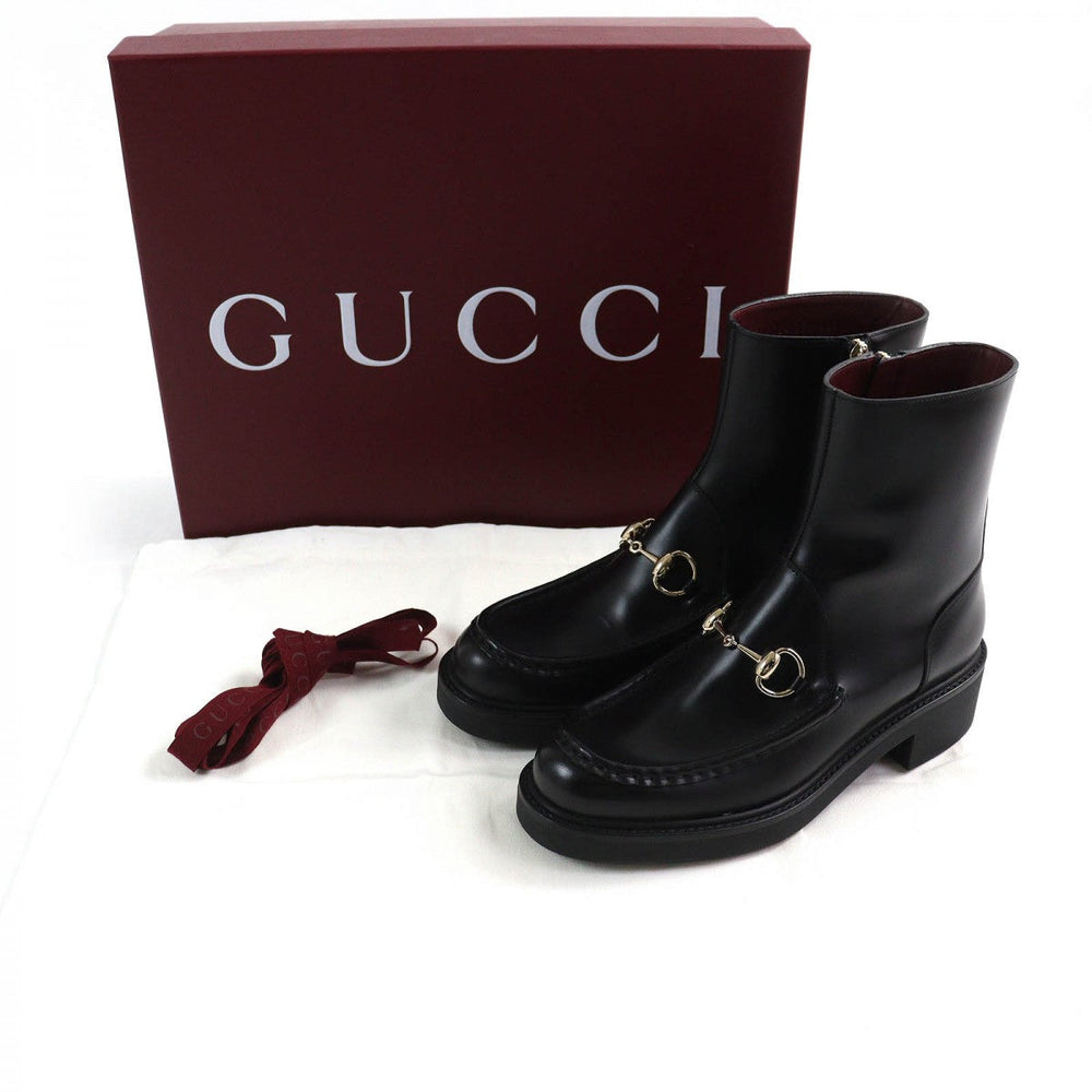 GUCCI Ankle boots 798724 Main: Leather black Women 37 Used Authentic