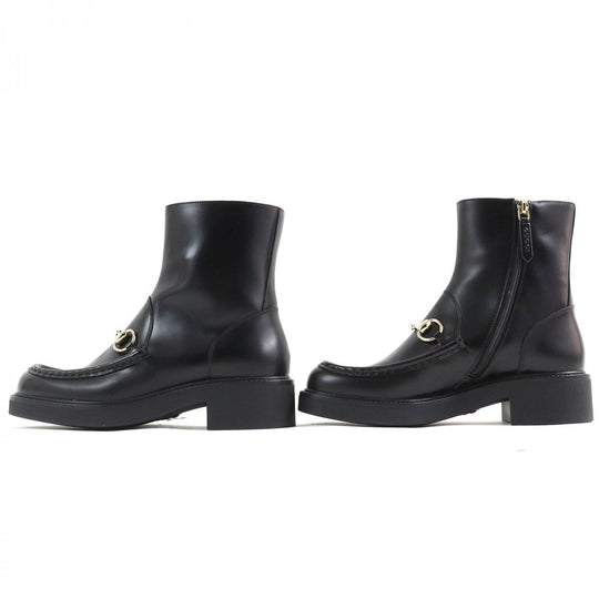 GUCCI Ankle boots 798724 Main: Leather black Women 37 Used Authentic