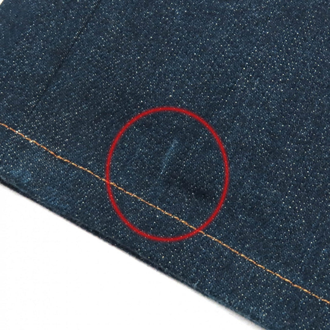LOUIS VUITTON Denim pants HID70W Outer: 98% cotton, Outer: 2% polyurethane, Lining: 100% cotton, Leather part: cowhide Indigo blue mens 28 Used Authentic