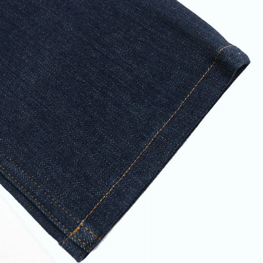 LOUIS VUITTON Denim pants HID70W Outer: 98% cotton, Outer: 2% polyurethane, Lining: 100% cotton, Leather part: cowhide Indigo blue mens 28 Used Authentic