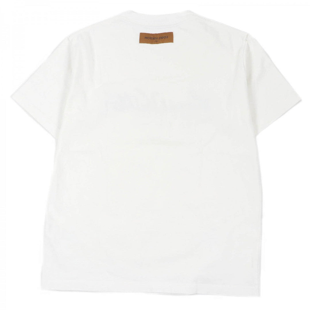 LOUIS VUITTON Short sleeve T-shirt Main: 100% cotton white mens L Used Authentic