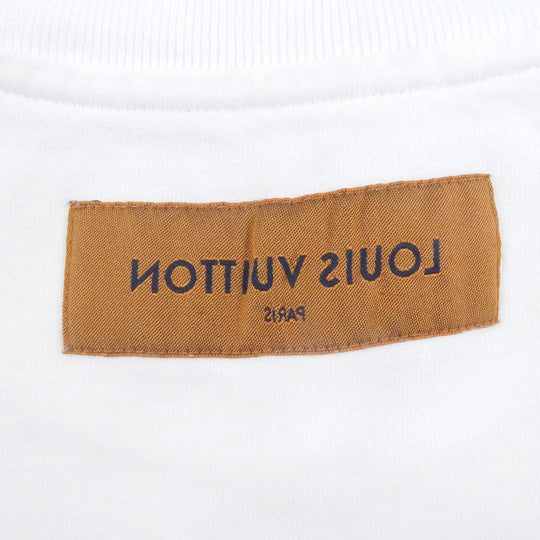 LOUIS VUITTON Short sleeve T-shirt Main: 100% cotton white mens L Used Authentic