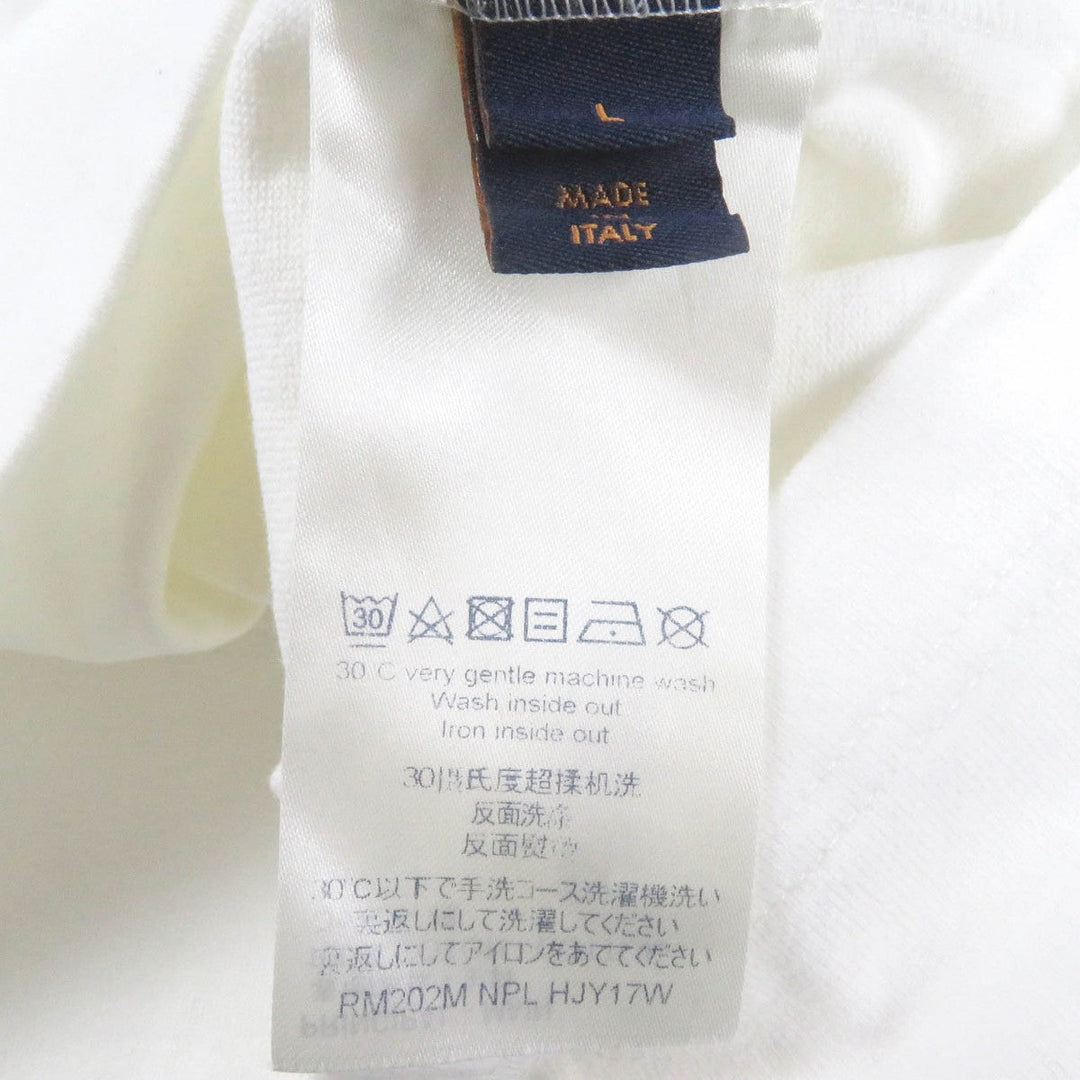 LOUIS VUITTON Short sleeve T-shirt Main: 100% cotton white mens L Used Authentic