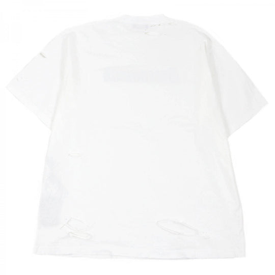 BALENCIAGA Short sleeve T-shirt 651795 Main: 100% cotton white mens M Used Authentic