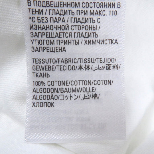 BALENCIAGA Short sleeve T-shirt 651795 Main: 100% cotton white mens M Used Authentic