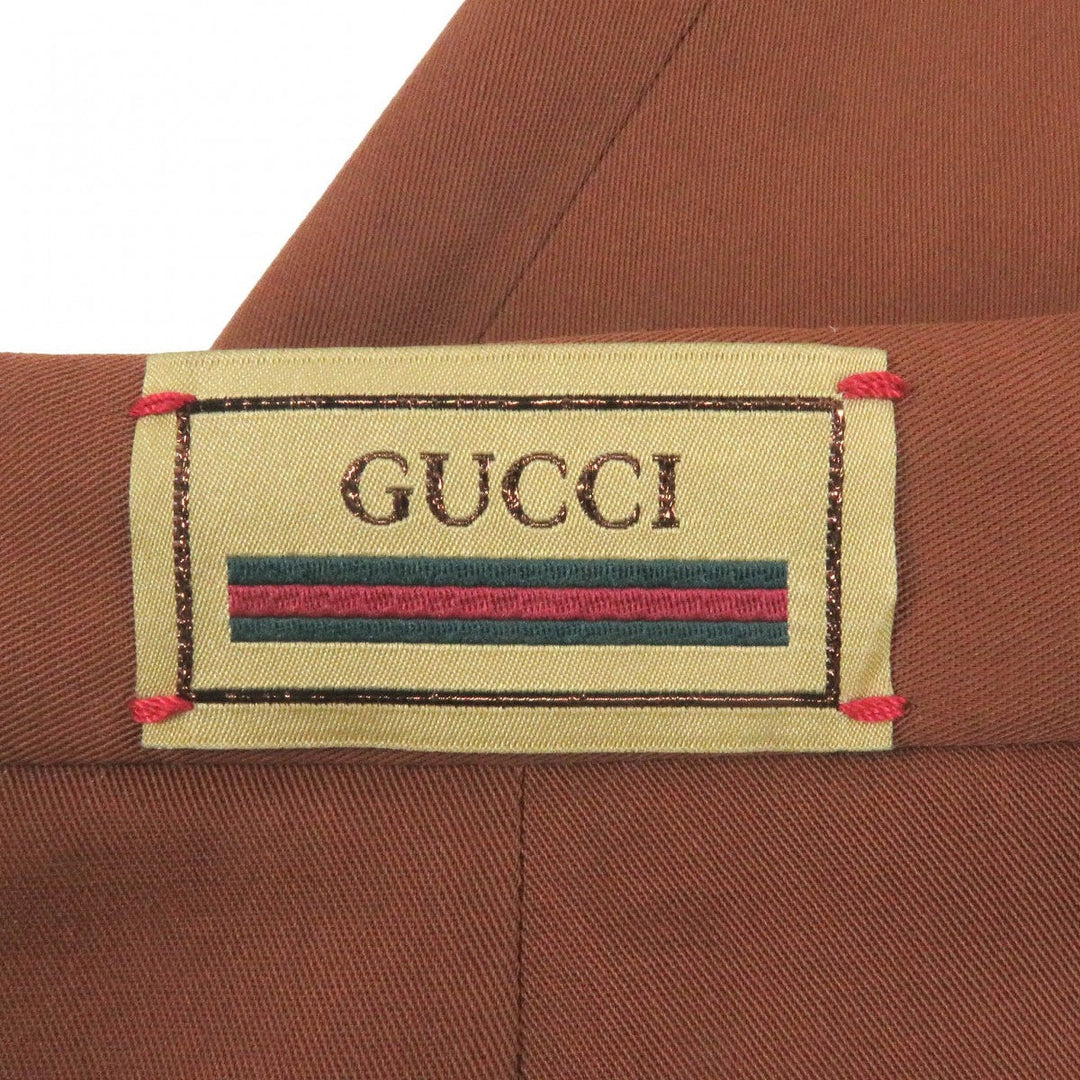 GUCCI slacks 690474 Outer: 100% wool, Lining: 84% polyester, Lining: 16% metal fiber Brown mens 48 Used Authentic