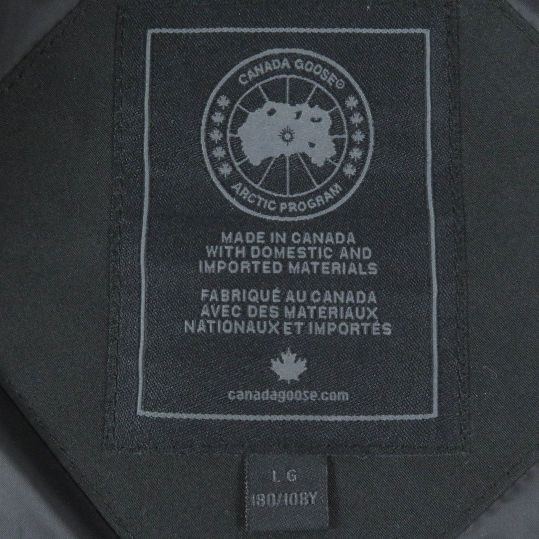 CANADA GOOSE Down jacket 4550MB Outer: 84% polyester, Outer: 16% cotton, Lining: 100% polyester, Part: 82% acrylic, Part: 15% polyester black Maitland Parka mens L Used Authentic