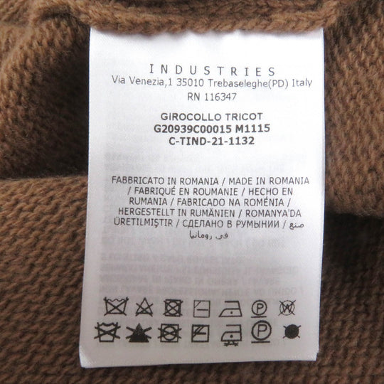 MONCLER knit Main: 100% virgin wool Brown orange GIROCOLLO TRICOT mens M Used Authentic