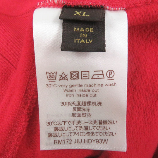 LOUIS VUITTON sweat Main: 88% cotton, Main: 12% rayon Red mens XL Used Authentic