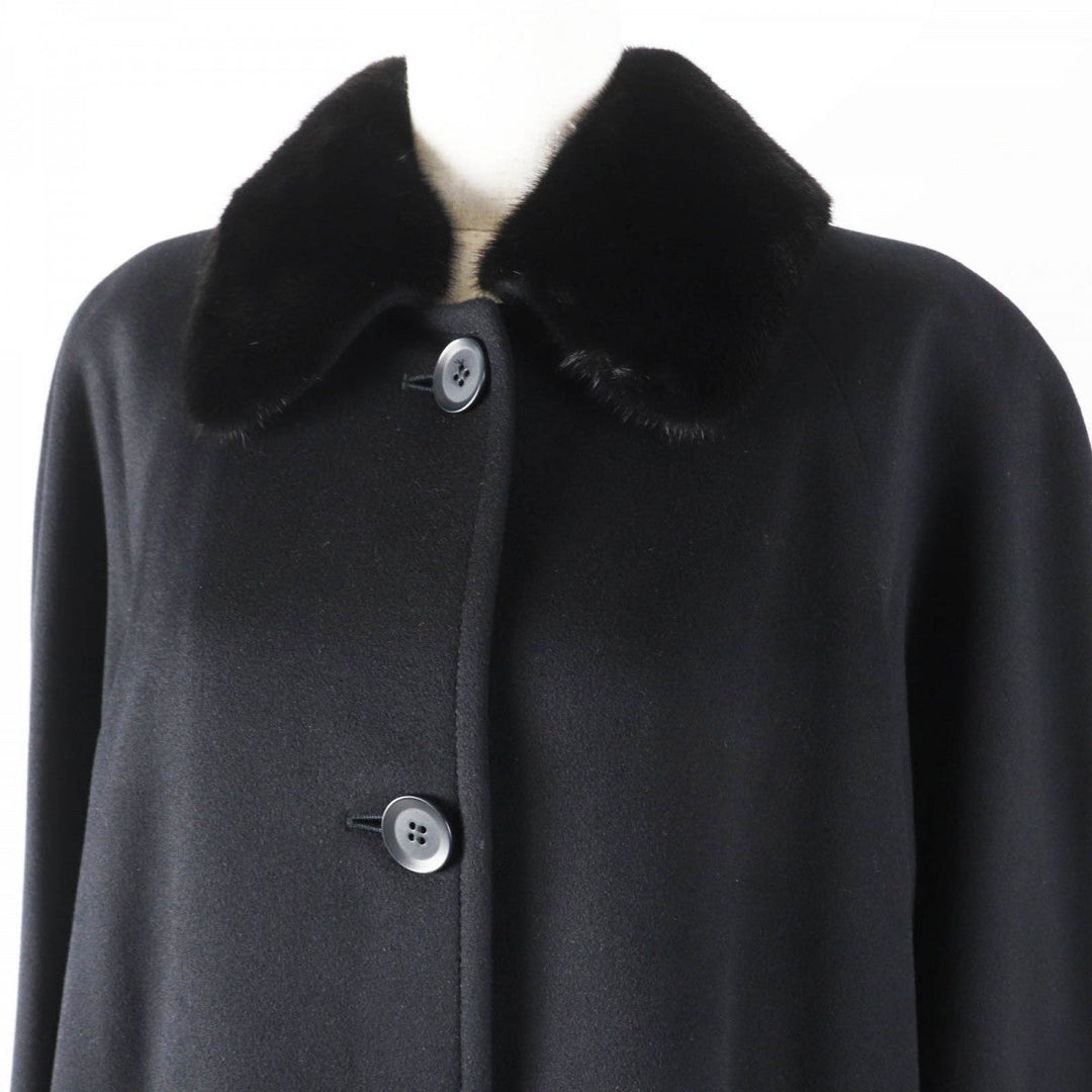 Herno coat Main: 100% cashmere, Lining: 100% silk black Women 44 Used Authentic