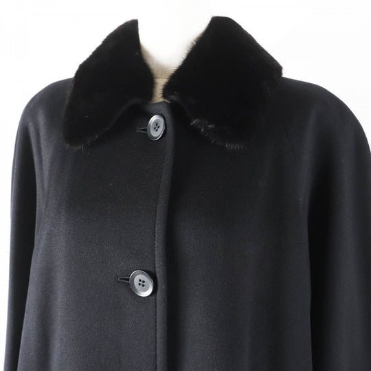 Herno coat Main: 100% cashmere, Lining: 100% silk black Women 44 Used Authentic