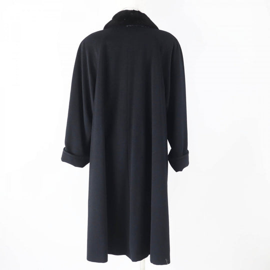 Herno coat Main: 100% cashmere, Lining: 100% silk black Women 44 Used Authentic
