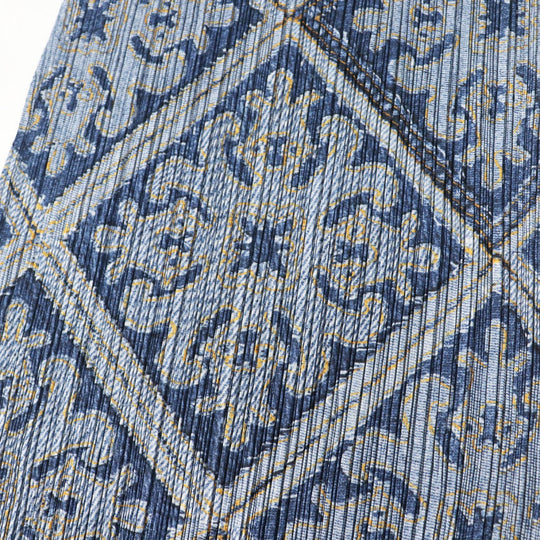 PLEATS PLEASE Tunic PP96-JK565 polyester Indigo Blue Yellow 3