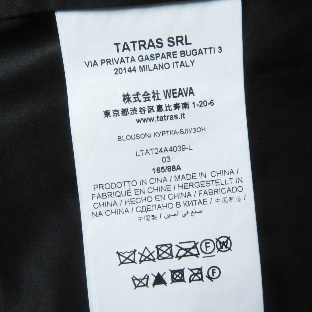 TATRAS Blouson  LTAT24A4039-L Main: 100% polyester, Lining: 100% polyester, Part: Synthetic leather black PERLA Women 3 Used Authentic