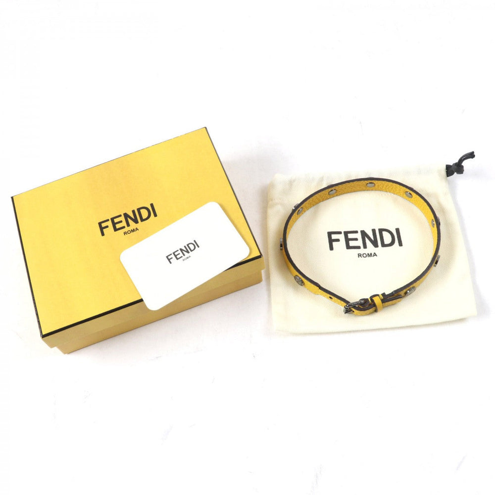 FENDI Other miscellaneous goods 8AC023-ADYW-F01K9 Main: Leather yellow Women Used Authentic