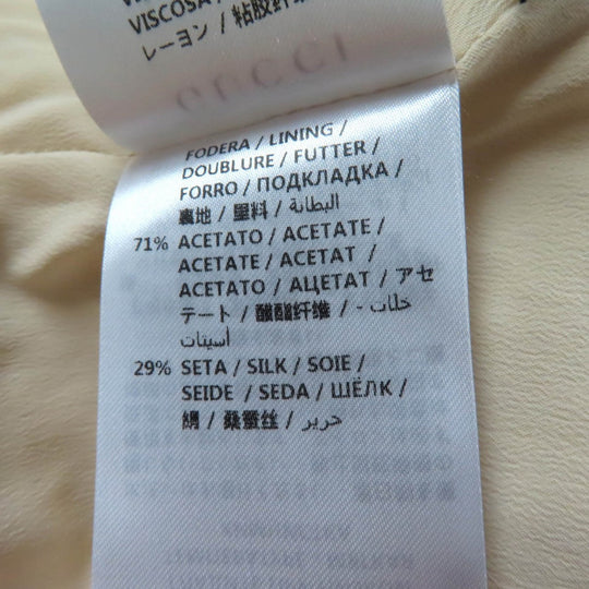 GUCCI one piece 551562 Outer material: 84% cotton, Outer material: 14% rayon, Outer material: 2% nylon, Part: 50% cotton, Part: 50% rayon off white Women 36 Used Authentic