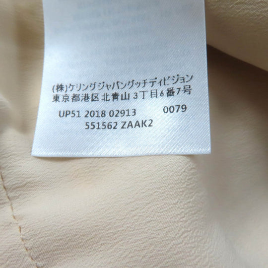 GUCCI one piece 551562 Outer material: 84% cotton, Outer material: 14% rayon, Outer material: 2% nylon, Part: 50% cotton, Part: 50% rayon off white Women 36 Used Authentic