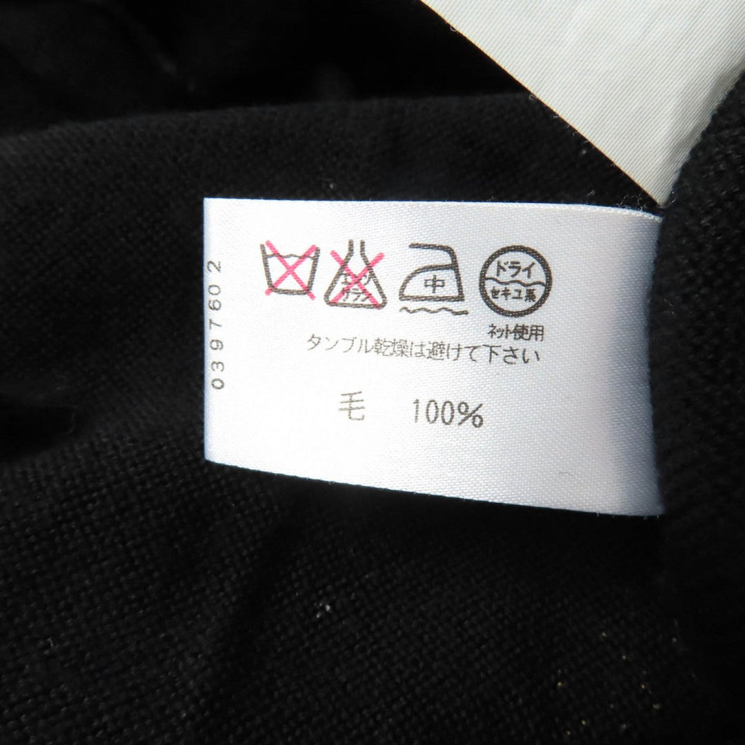 LEONARD FASHION knit Main: 100% wool black Women M Used Authentic